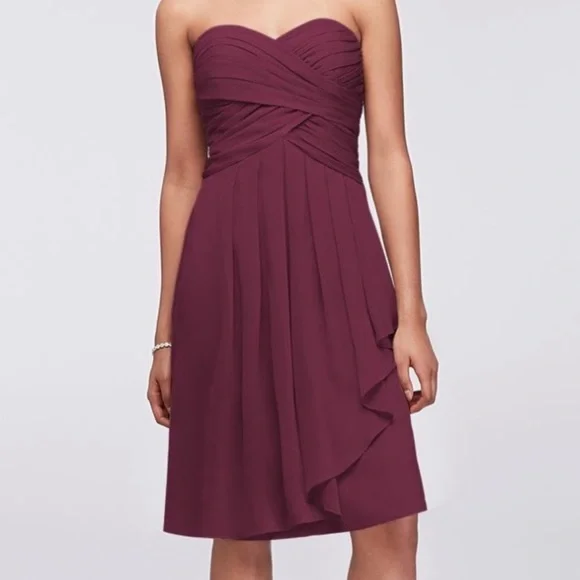 david's bridal short bridesmaid dresses David's Bridal Short Bridesmaid Dress Coral Sz 12